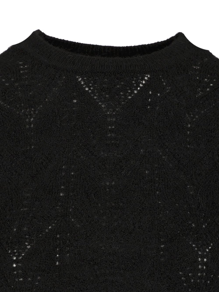 P.A.R.O.S.H. Crop Sweater Knitwear - Nero | a00dec820e75452c0a602be19fe99ec64c8ea60f