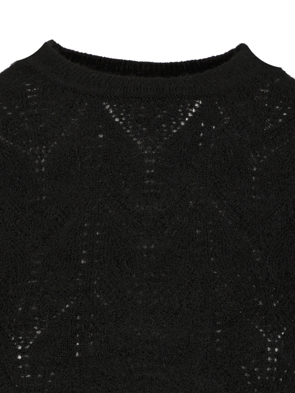 P.A.R.O.S.H. Crop Sweater Knitwear - Nero | 40e8425ec04abe6a01df4b0eca26793172511ee6