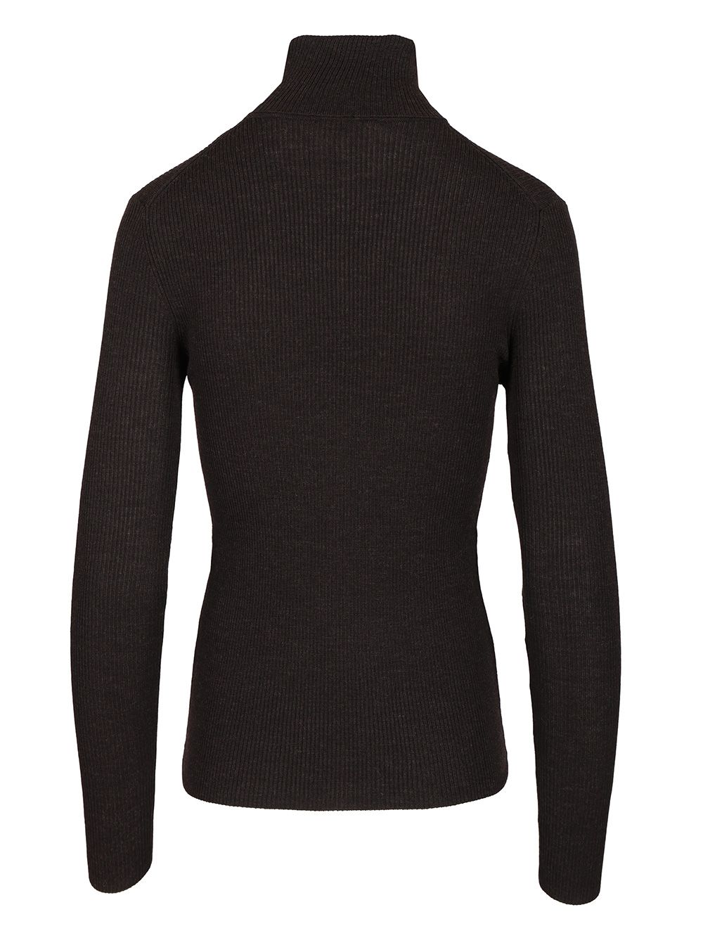 P.A.R.O.S.H. Ribbed Wool Turtleneck Knitwear - Marrone | 43d960582f715ae3421c6002a662197ab1c51121