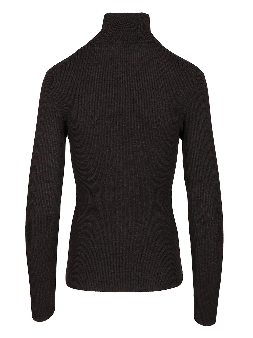 P.A.R.O.S.H. Ribbed Wool Turtleneck Knitwear - Marrone | 79881253a92f1a94e127dd768abb74050c1d30f3