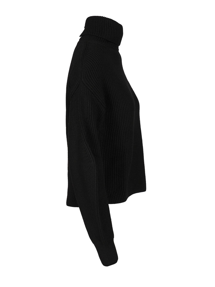 P.A.R.O.S.H. Oversized Turtleneck Sweater Knitwear - Nero | 52d3c8ae5ffd109c5374af1474d287303eb6a1fa