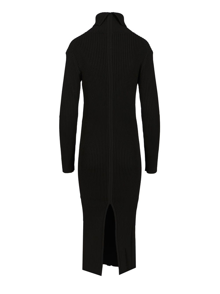 P.A.R.O.S.H. Midi Dress Knitwear - Nero | ddab8595796dcfdd581feaeaeb96066dafe81d2f