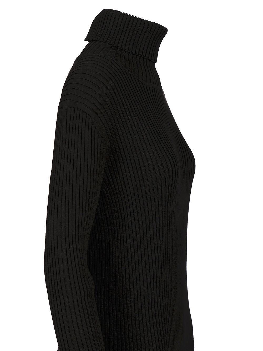 P.A.R.O.S.H. Midi Dress Knitwear - Nero | 771a5878aeb6546898a022aff0cf2a0c70d71e32