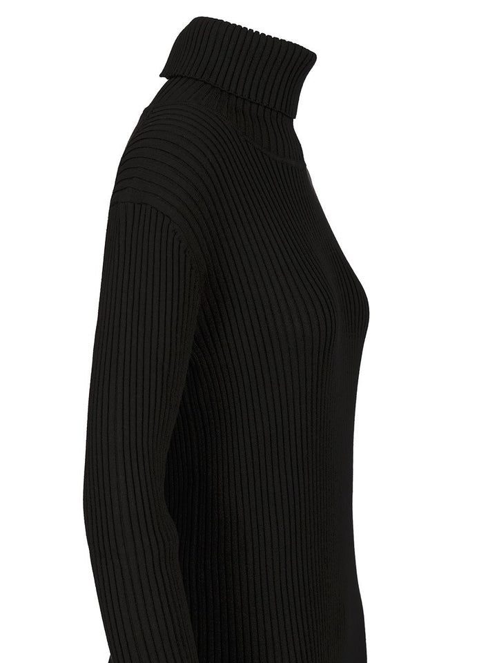 P.A.R.O.S.H. Midi Dress Knitwear - Nero | 771a5878aeb6546898a022aff0cf2a0c70d71e32