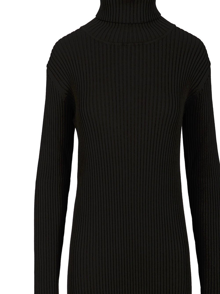 P.A.R.O.S.H. Midi Dress Knitwear - Nero | 05423be15a115c03b117577dfab578a977309b7f
