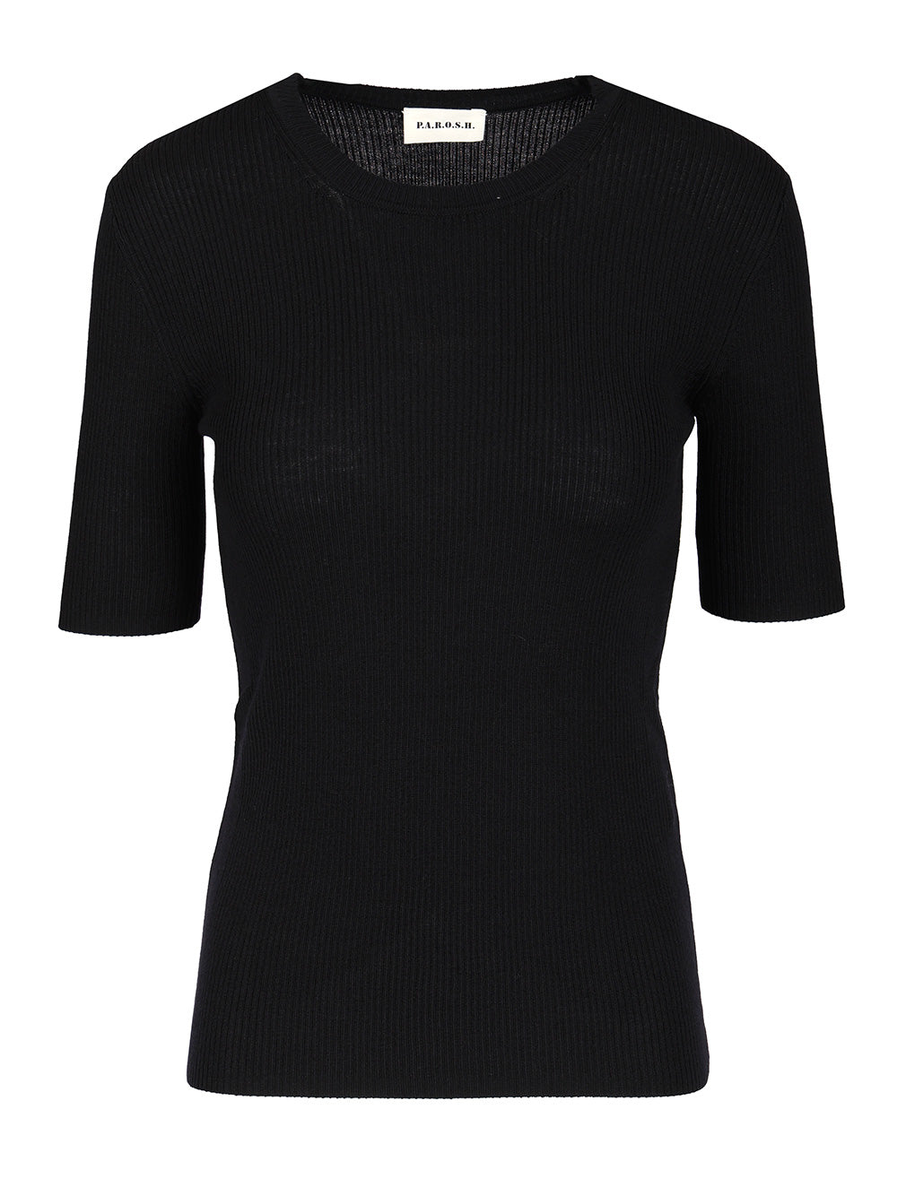 P.A.R.O.S.H. Half Sleeve Sweater T-Shirt - Blu | af6e641165c9cde350e6c313cf0d8335c95451bc