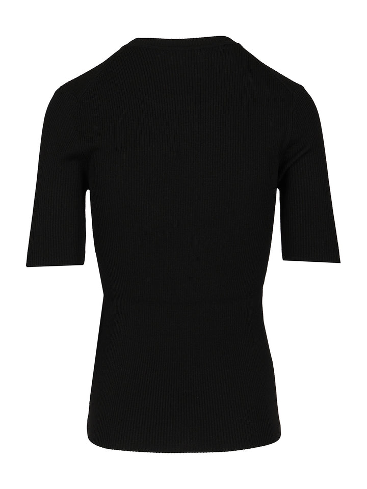 P.A.R.O.S.H. Half Sleeve Sweater T-Shirt - Blu | 1f826a663a0ca3e823ec4bf40c0aba7b8f4e01ed