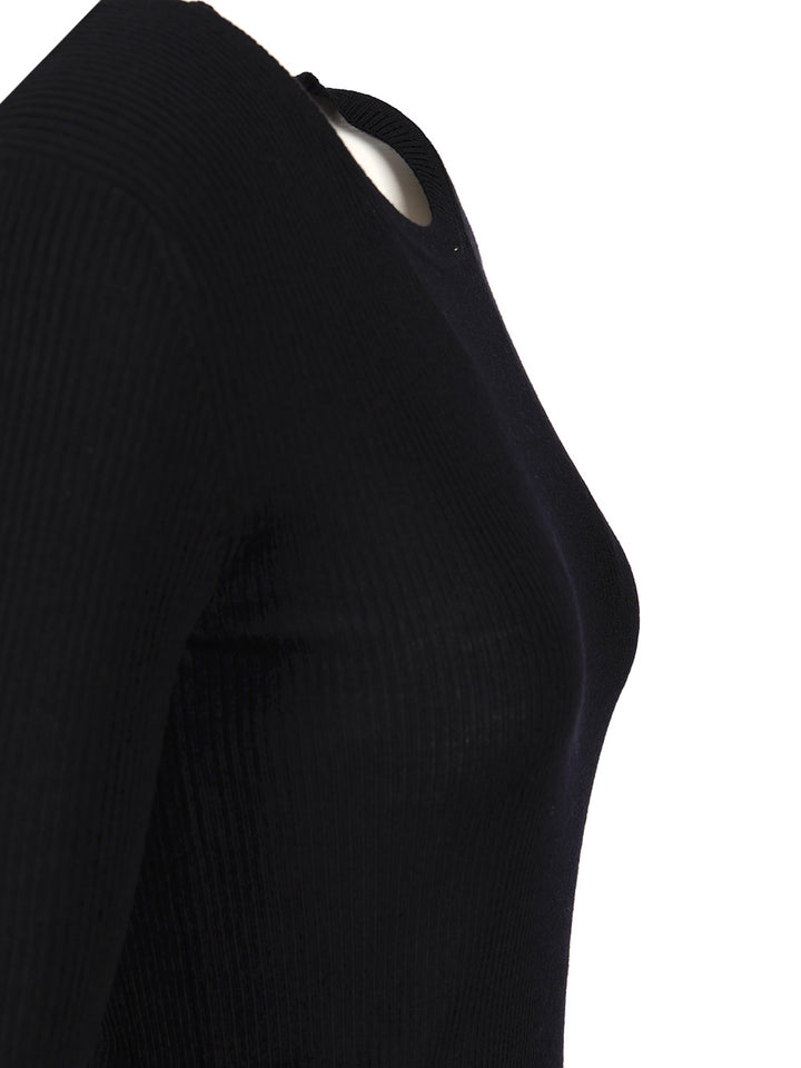 P.A.R.O.S.H. Half Sleeve Sweater T-Shirt - Blu | d04b1540cffdc6ff87a8f65636039eb4732145ee