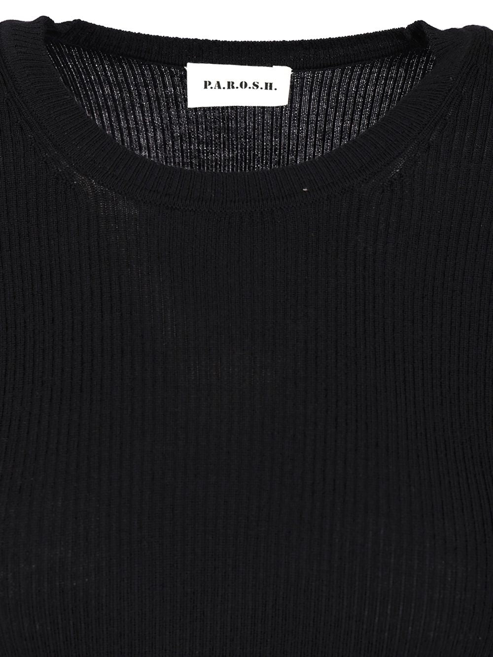 P.A.R.O.S.H. Half Sleeve Sweater Knitwear - Blu | 91f4c0a04c706d7409b044f1dee0ec44fc1f0684