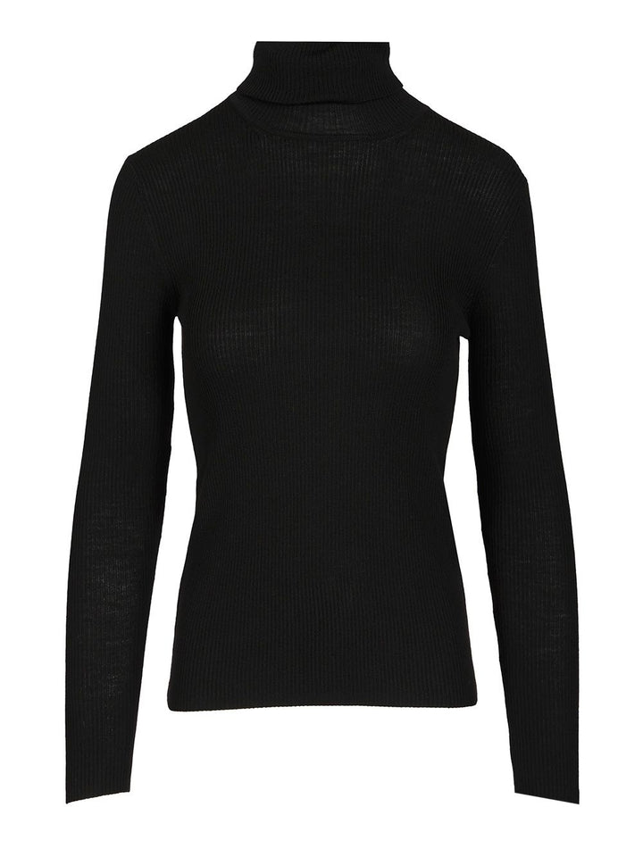 P.A.R.O.S.H. Ribbed Wool Turtleneck Knitwear - Nero | 0ec3da79c9777a13b596766fd457364fab10f406
