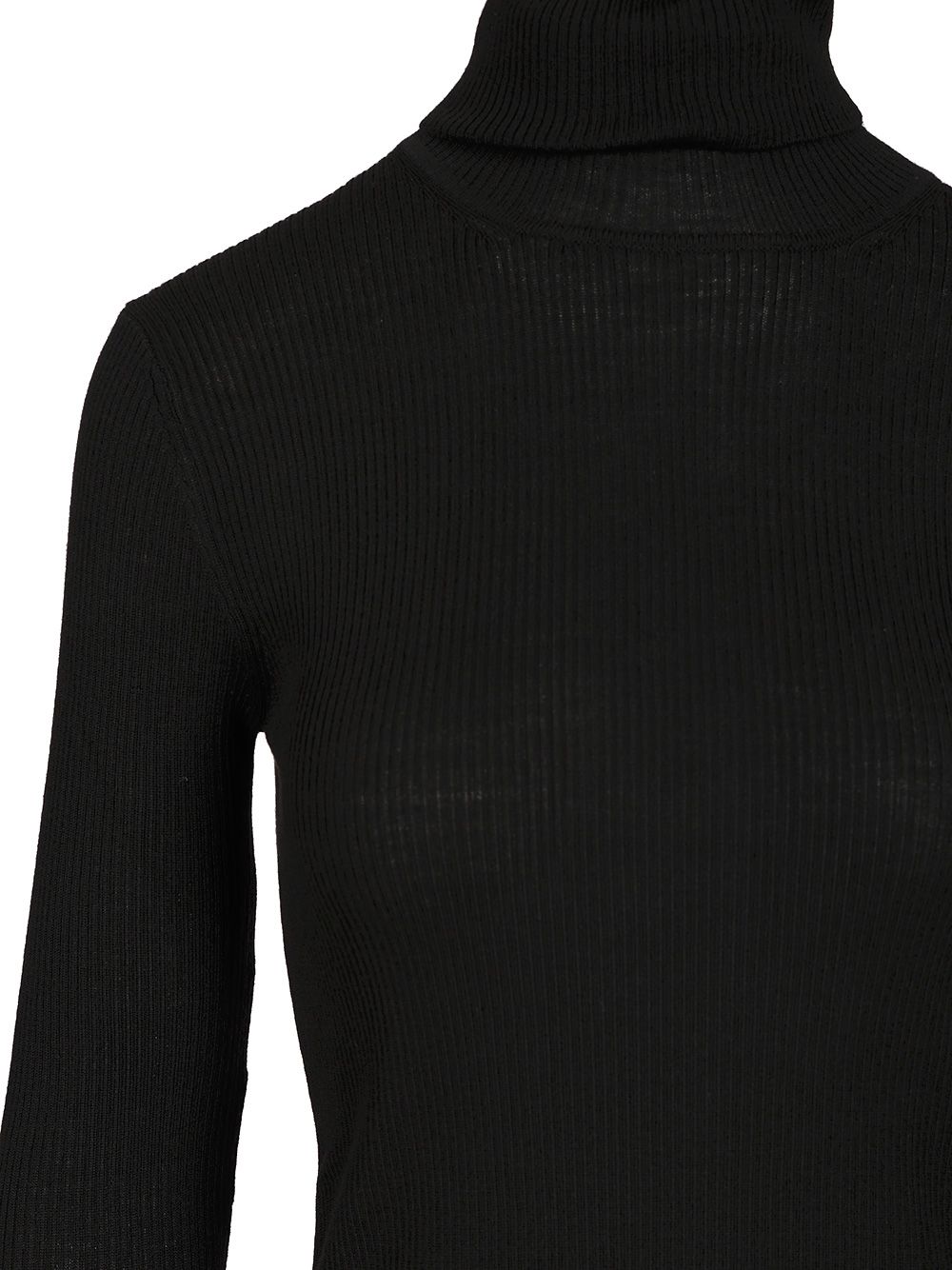 P.A.R.O.S.H. Ribbed Wool Turtleneck Knitwear - Nero | 57adabf142a74eaacfd03f48c9ccdf7f59748ab0