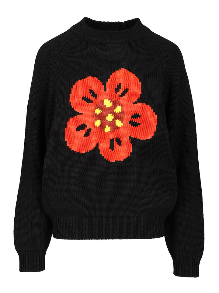 Kenzo Boke Flower Knitwear - Nero | 942ff1134bbaa1570c7a9b88c66b194d80e2277e