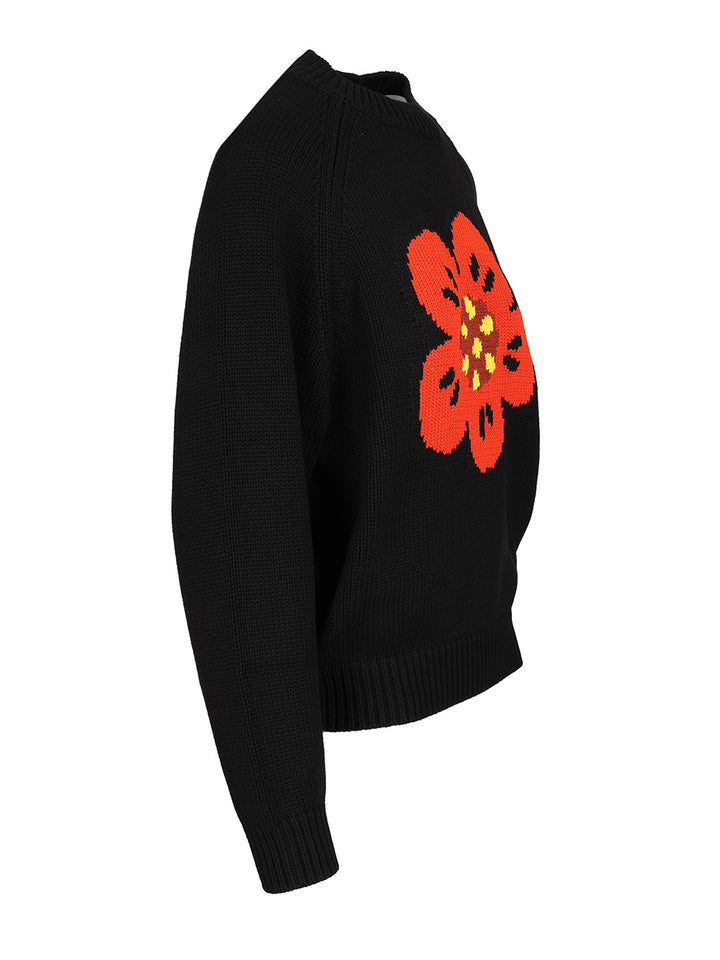Kenzo Boke Flower Knitwear - Nero | c1b10002c33dbe6859a6ad07d8bc93e178e3d1a4