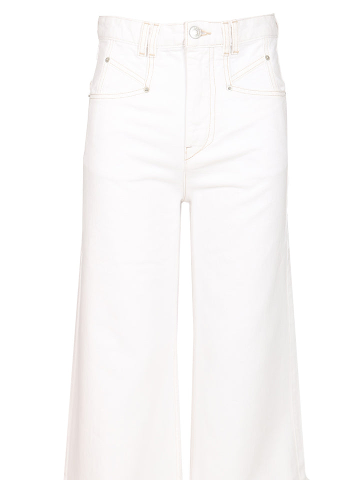 Isabel Marant Lemony Trousers - Bianco | bbd47fc0e1615537d1215e7d361527dfa3ed19b7