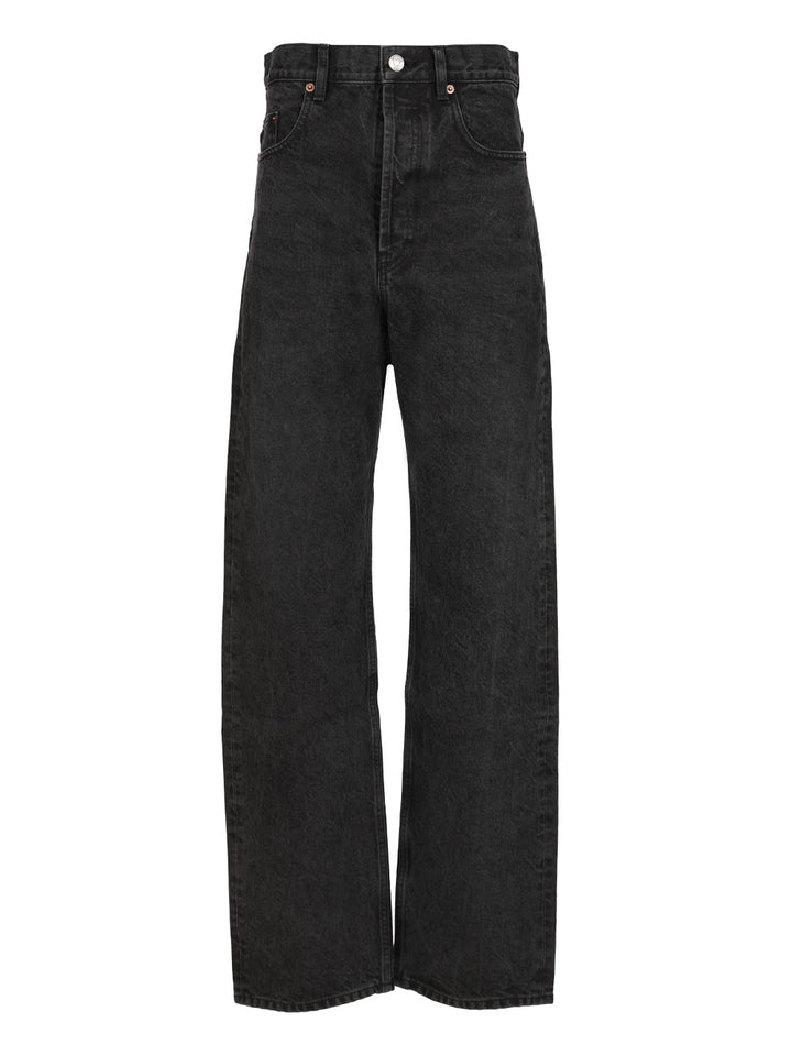 Saint Laurent Carrot-Fit Jeans Trousers - Nero | 226c87d5f90e92ebf50aa5e6183841cb9012cd23