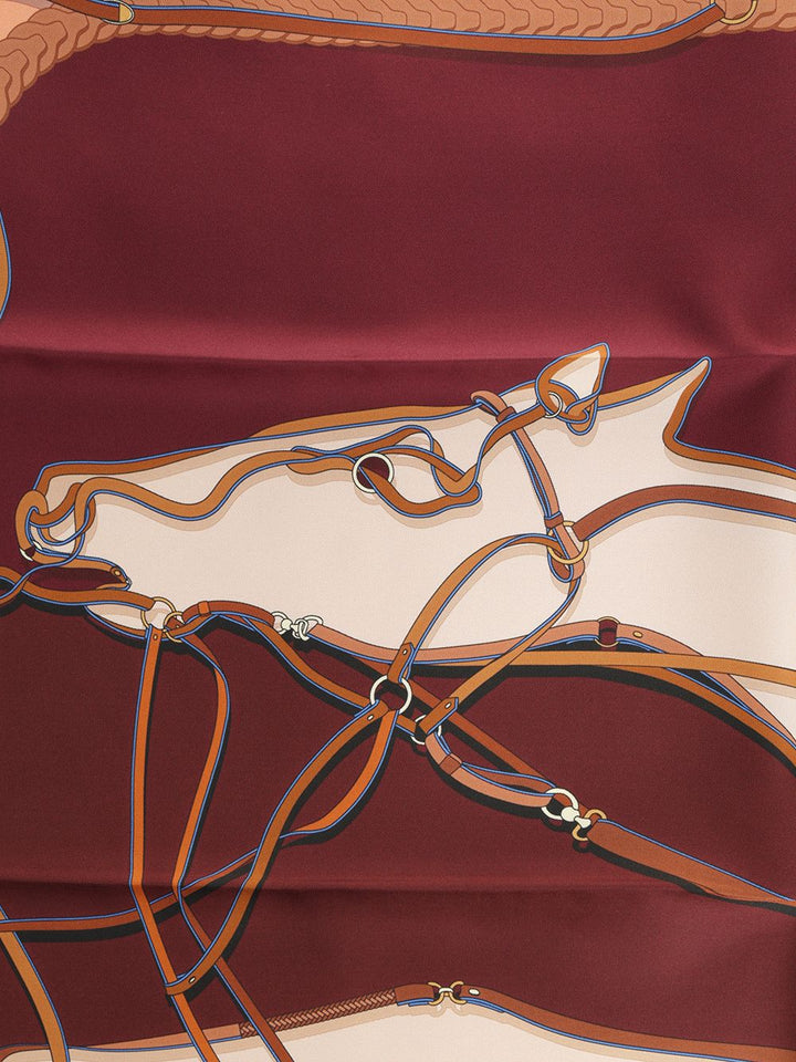 Longchamp Paris 90 A Toute Allure Scarves And Foulards - Bordeaux | 591f26d9de9bd28ac76d3fa685d3e0a48c690c02