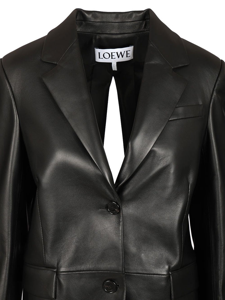 Loewe Lambskin Nappa Jacket Giacche - Nero | 017e23c3ca54ac75d0e2987b20b6f9bed920f23a
