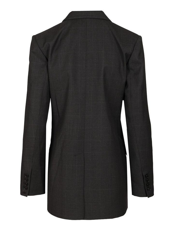 Isabel Marant Jevima Wool Prince Of Wales Suit Jacket Giacche - Grey | f5229098b1b41fed561cea9d890403a1f1e26823