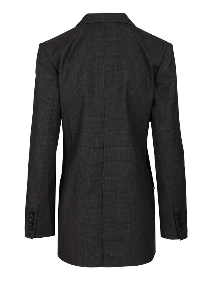 Isabel Marant Jevima Wool Prince Of Wales Suit Jacket Giacche - Grey | be40dbe4c29c7f71d66bd0631af1e0fe62cb5f69