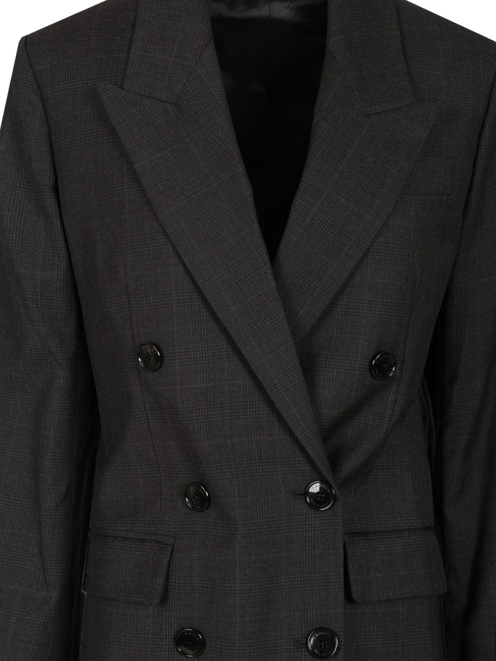 Isabel Marant Jevima Wool Prince Of Wales Suit Jacket Giacche - Grey | baeb2e14149ef4e4531768a0c40b6cdfd8fedf01