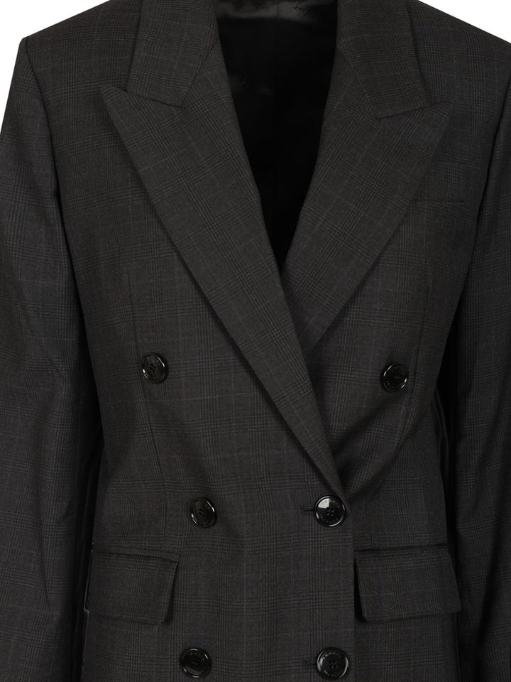 Isabel Marant Jevima Wool Prince Of Wales Suit Jacket Giacche - Grey | baeb2e14149ef4e4531768a0c40b6cdfd8fedf01