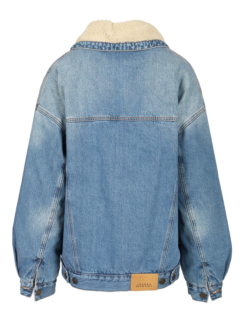 Isabel Marant Pimia Denim And Faux Fur Jacket Giacche - Blu | d945ec16c1ee7687f84814afe2d92ccfc5a95836