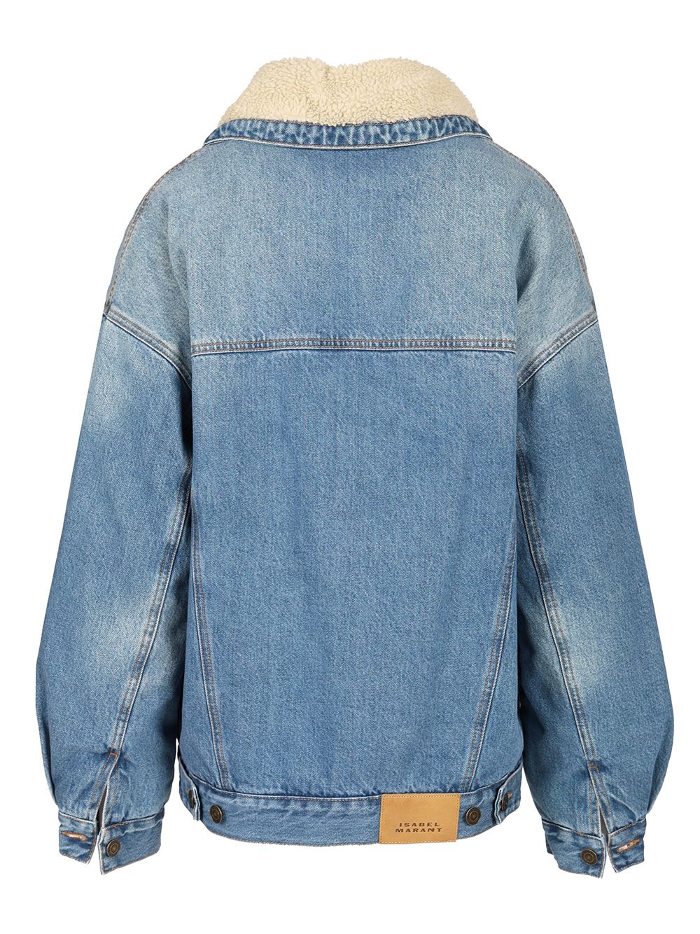 Isabel Marant Pimia Denim And Faux Fur Jacket Giacche - Blu | fcf26bad390d20b5199bee5a42298496011922ca