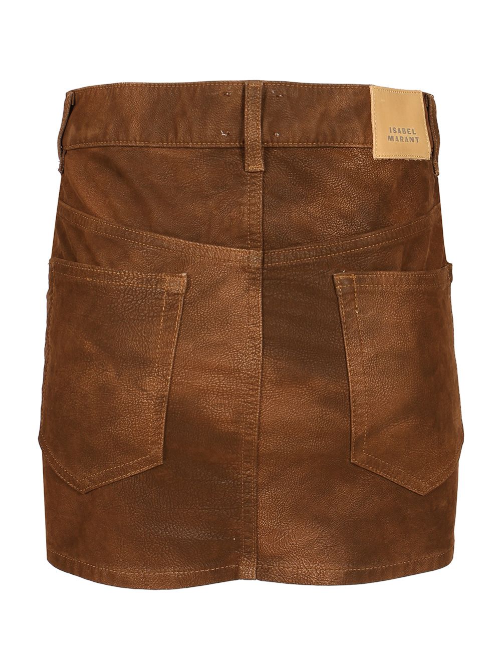 Marant Etoile Kimmy Mini Skirt Gonne - Marrone | b578e2fc5c6ff247fdab1df81f7047e83d12518a