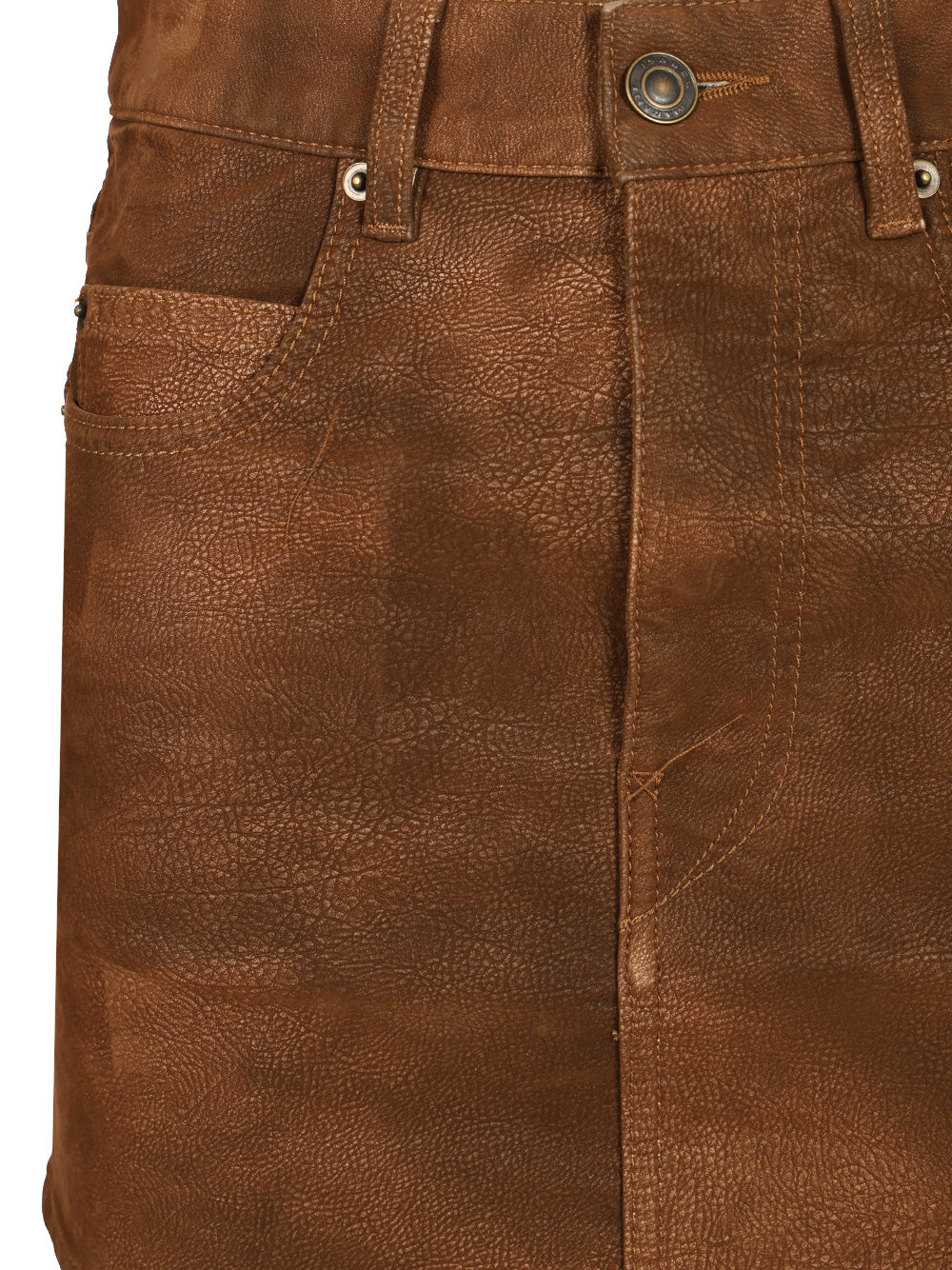 Marant Etoile Kimmy Mini Skirt Gonne - Marrone | d983571b4af9bc826272b35cbe3b19716cd24302