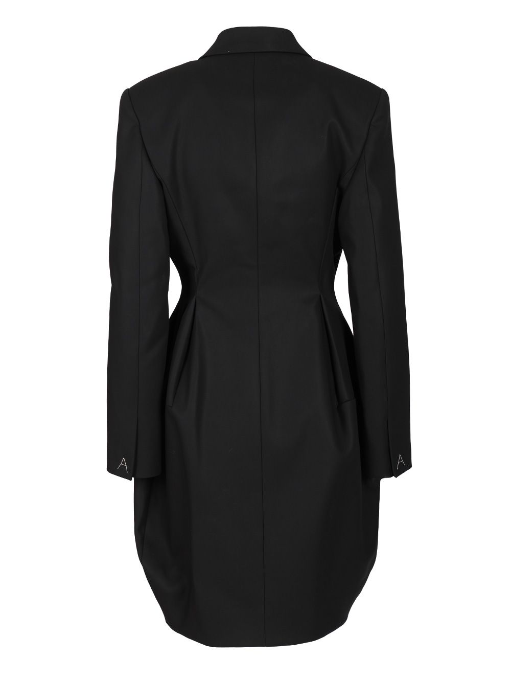 AlaÏA Double-Breasted Rounded Coat Coats - Blu | 7340f8299b810dbcfca7635fc9ac75cb7499c432