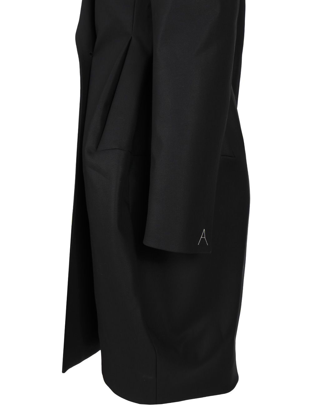 AlaÏA Double-Breasted Rounded Coat Coats - Blu | 2e8bef690de16871bac2a7f84acb6b8ebe380d85