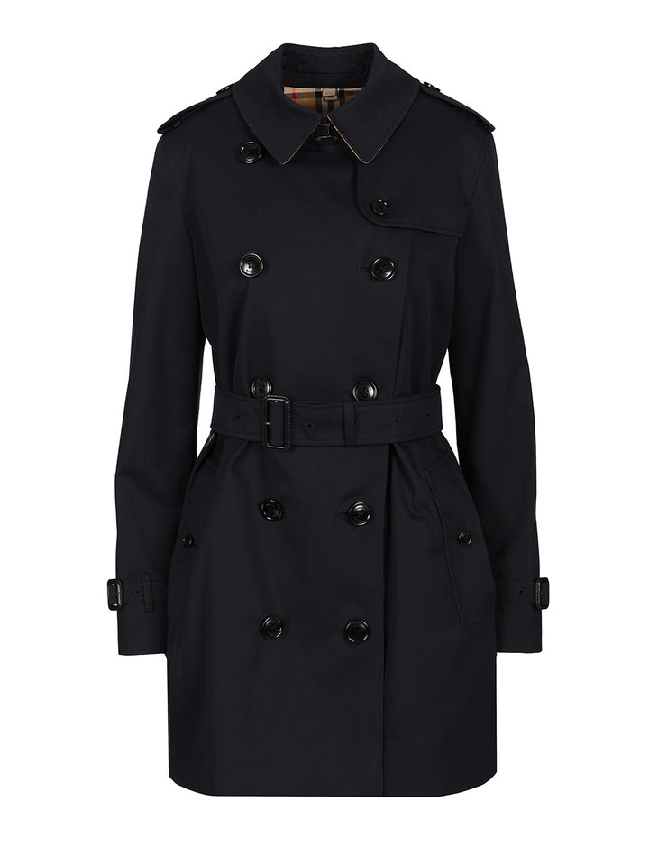 Burberry Heritage Kensington Trench Coat Coats - Blu | 39d24e097d88482d312dc74c7c44e5257e2041b6
