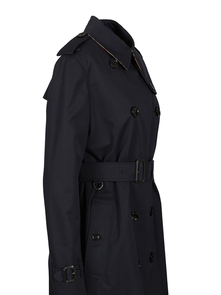 Burberry Heritage Kensington Trench Coat Coats - Blu | 292e9d65bbf94c7bd67ed4c8b216eb3a3195996f