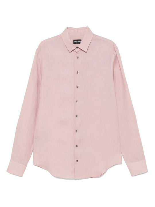 Camicia Regular Fit In Lino