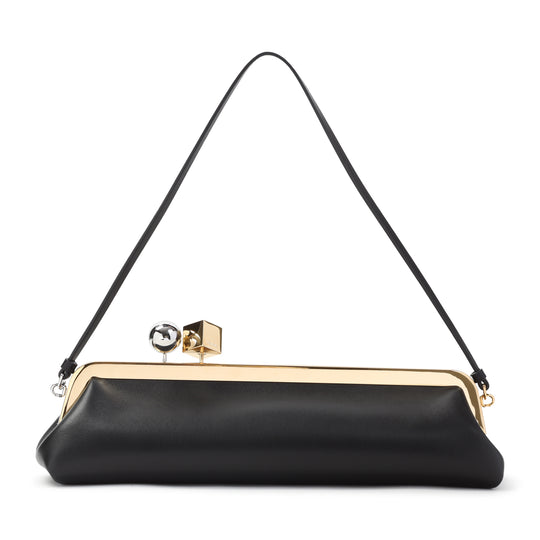 Black Salon Lambskin Handbag