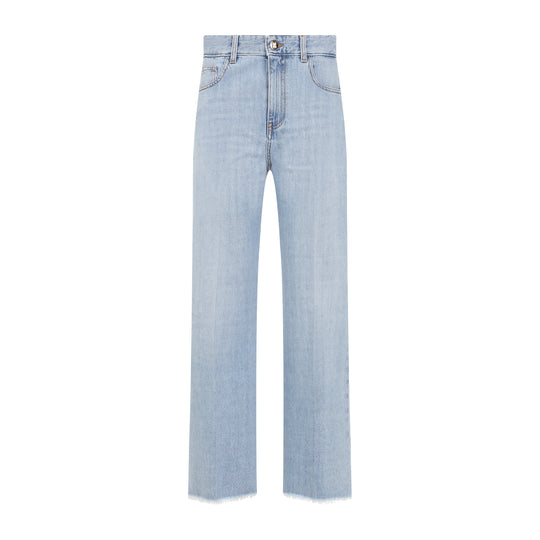 Light Blue Cotton Jeans
