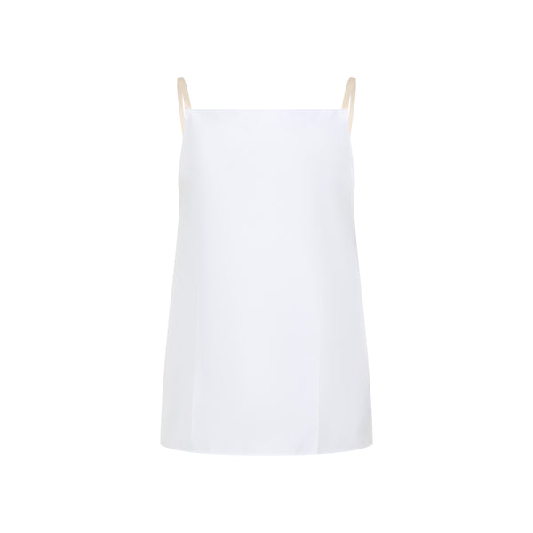 White Polyester Top