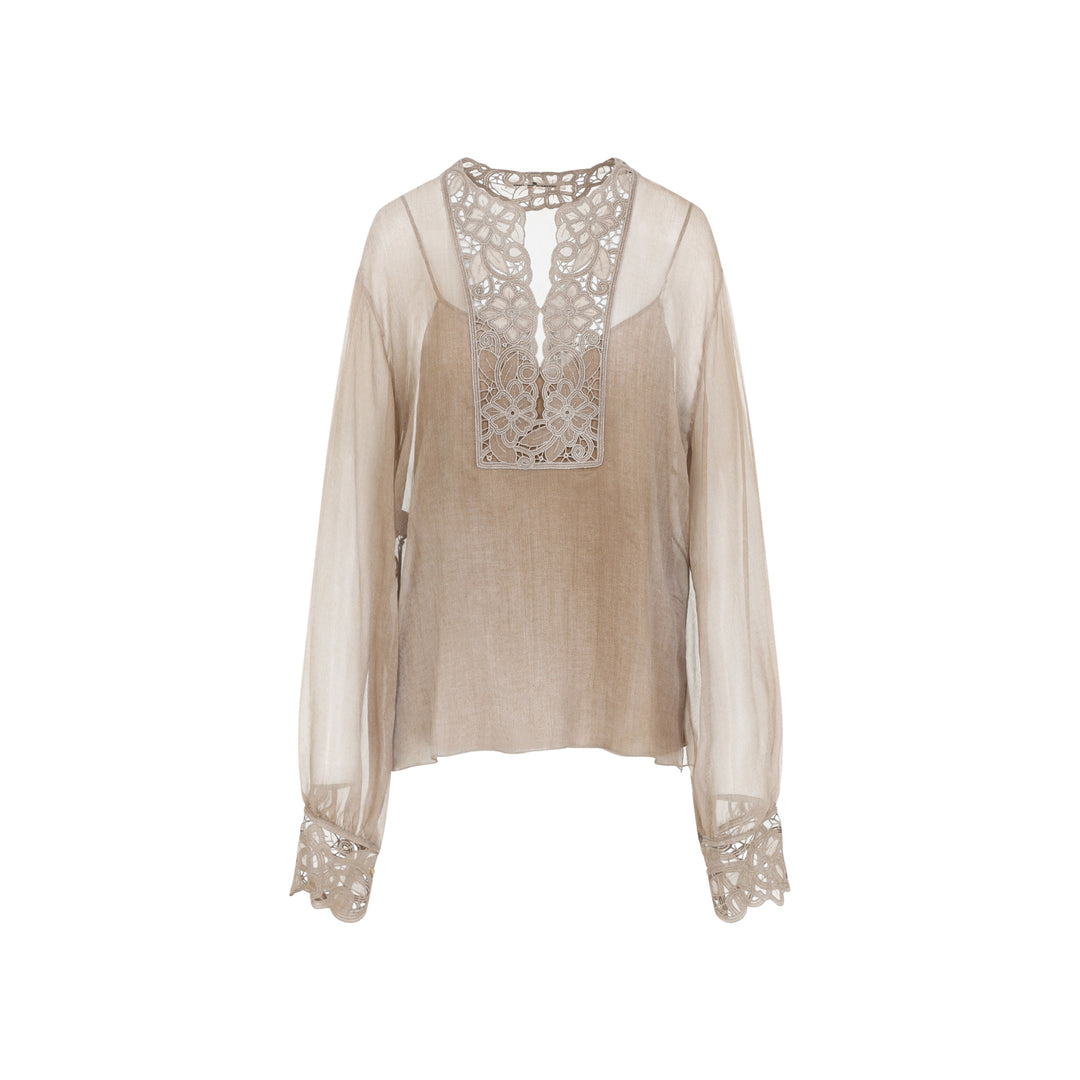 Ermanno Scervino Blouse - Marrone | d668e121687d7d82b9e724b4e54e418f2767652c