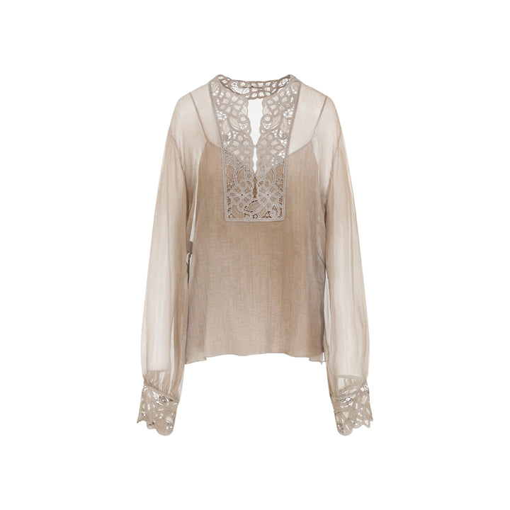 Ermanno Scervino Blouse - Marrone | d668e121687d7d82b9e724b4e54e418f2767652c