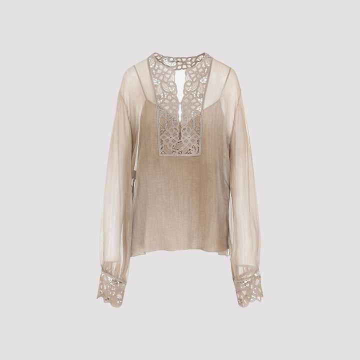 Ermanno Scervino Blouse - Marrone | f15448024785b6ecb4fdf278c1f2acbb46084717