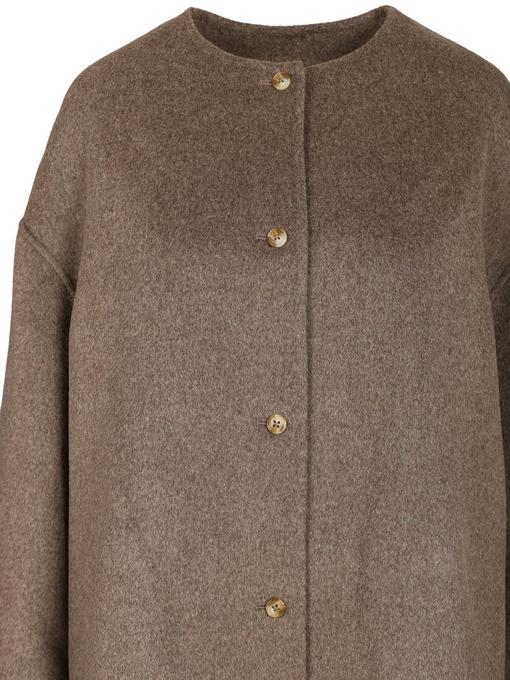 Loulou De Saison Dunne Coats - Grey | a9f76e5e19b4b473f0500ce1ffe2bf8d6859edc7