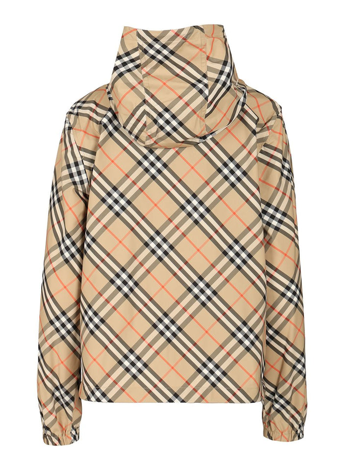 Burberry Jacket In Burberry Check Giacche - Beige | dd082b0167f54c9f4b1526eae67c35b1e1cd2c73