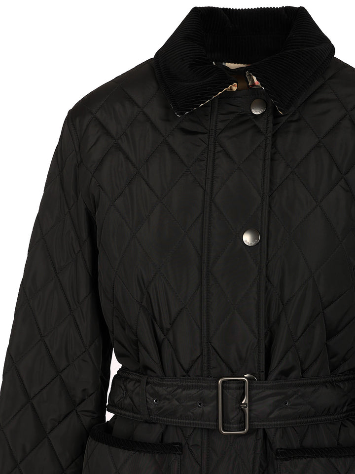 Burberry Nylon Quilted Jacket Giacche - Nero | 03415c0cfb87f8dba72006fcecf5efe7608dc642