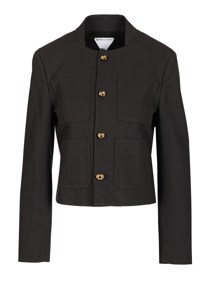 Bottega Veneta Lightweight Cotton Jacket Giacche - Grey | a5450521a1053c9c038eb448aa542dbc3799d6cd