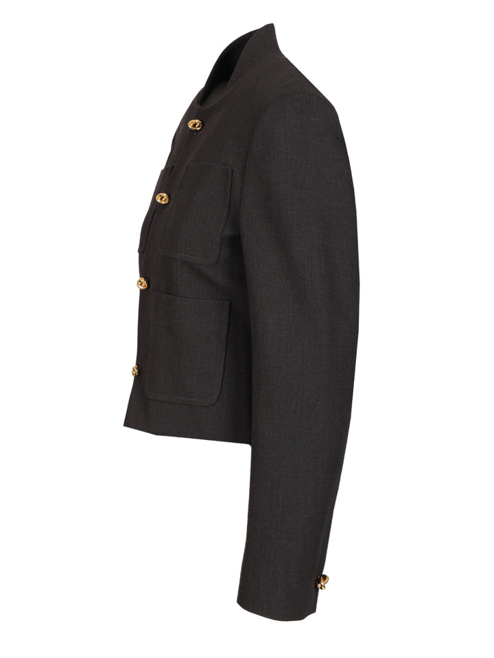 Bottega Veneta Lightweight Cotton Jacket Giacche - Grey | 7ca0a0fb459909e294d2c341aba1b1c05c874506