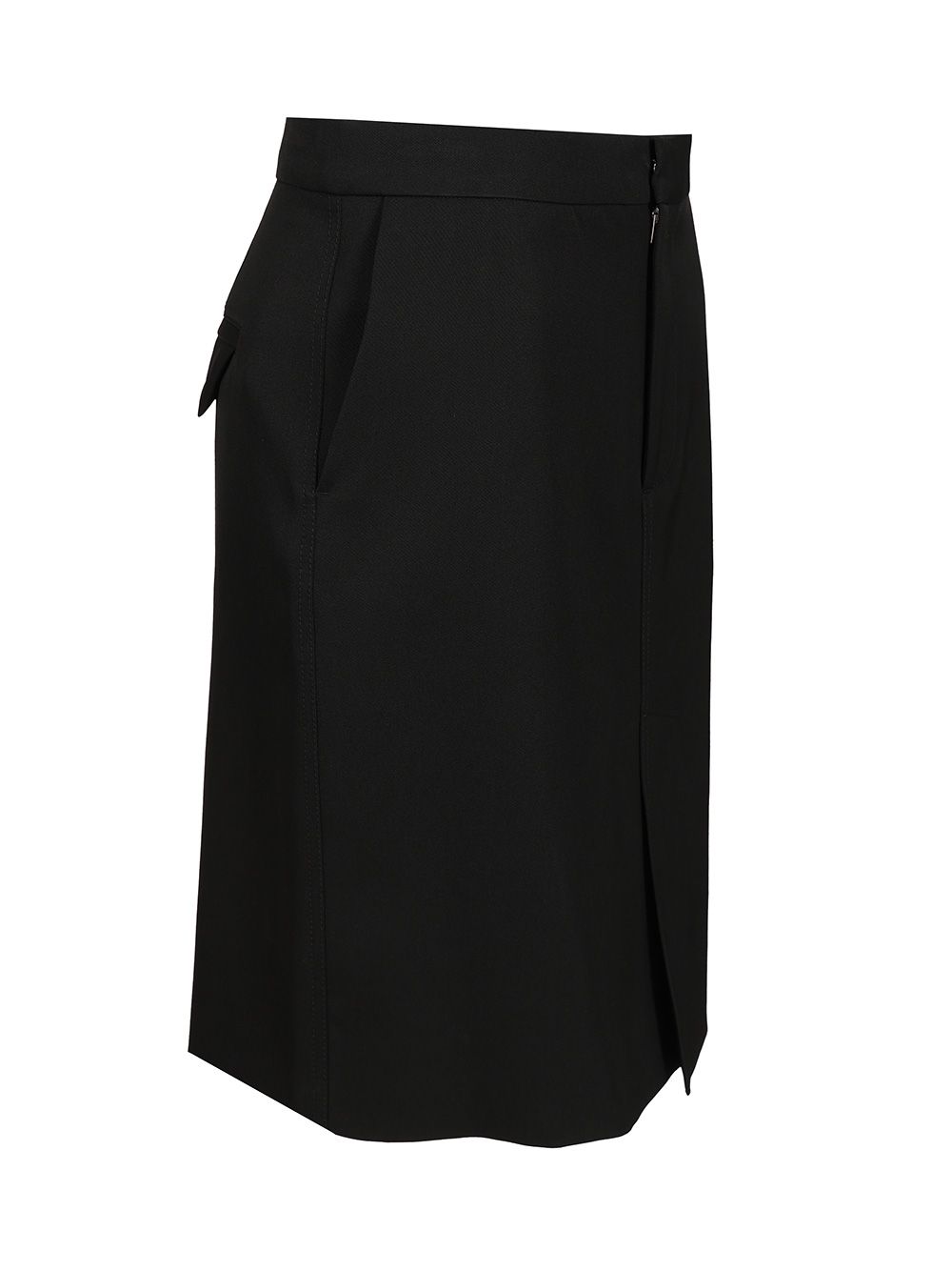 Bottega Veneta Wool Midi Skirt Gonne - Nero | 128982712e8ce9e86a4bd0354a4486250d2b2fd8