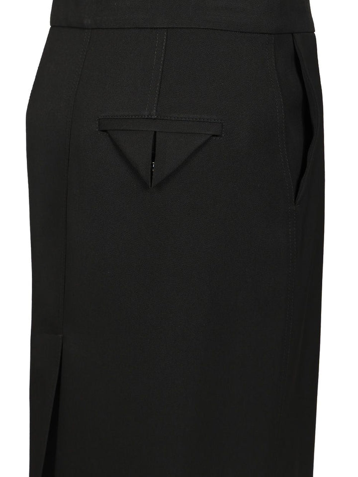 Bottega Veneta Wool Midi Skirt Gonne - Nero | de8beb2efcd0590b79d01c499d9a9908c47e9c93