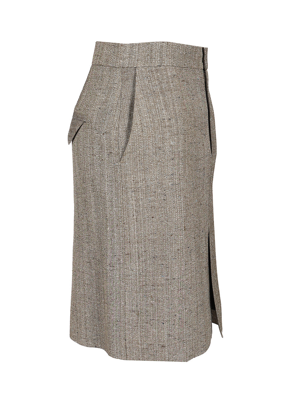 Bottega Veneta Midi Skirt In Viscose And Silk Gonne - Grey | 9cfbd337cb71388edcb71cad3fa7a5b1fb90f7fa