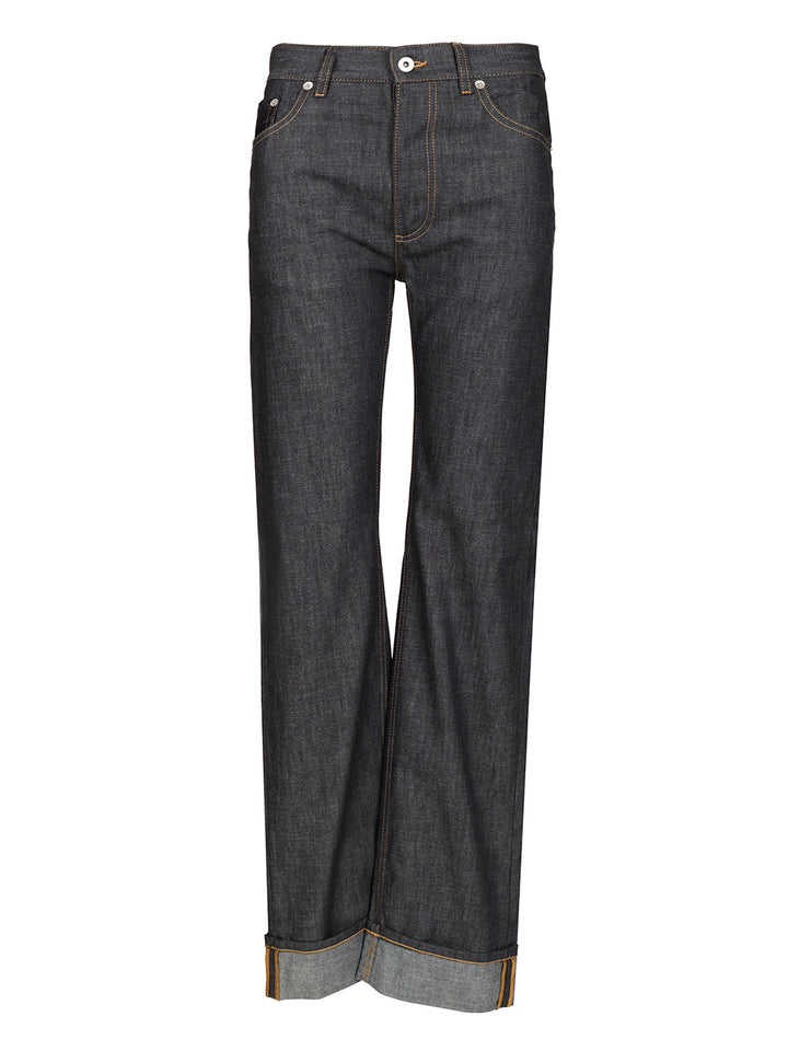 Bottega Veneta With Woven Pocket Jeans - Blu | 025db320fbb3535b1c49159bda703ebdeb4f0067