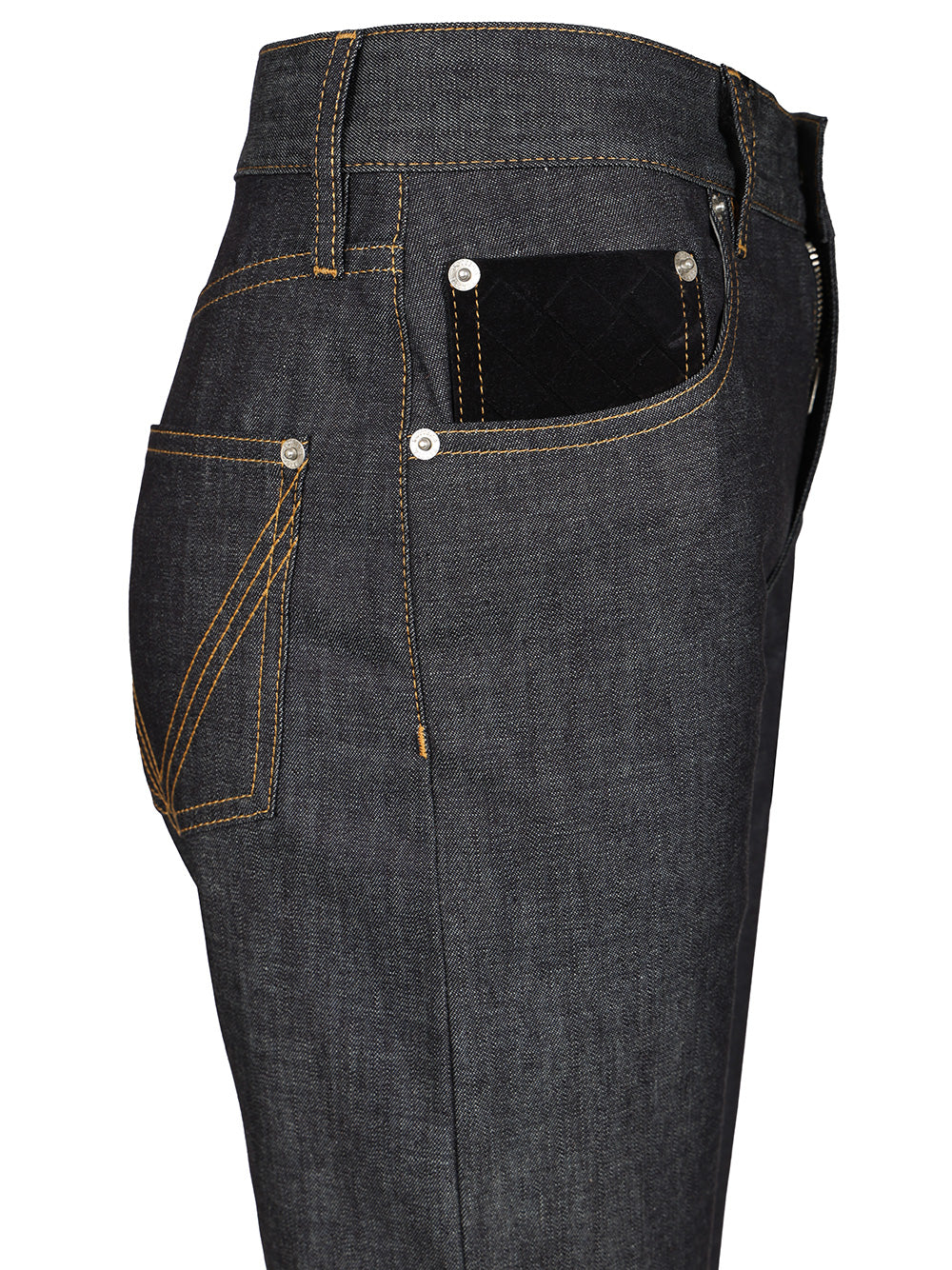 Bottega Veneta With Woven Pocket Jeans - Blu | 927ef41ad4a96bb745b05a089eb3428a78ff7633